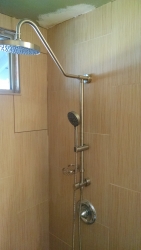 This is a new shower area.